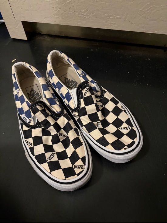 Vans Shoes - Vans Slip-On Checkerboard Sneakers in Black and White